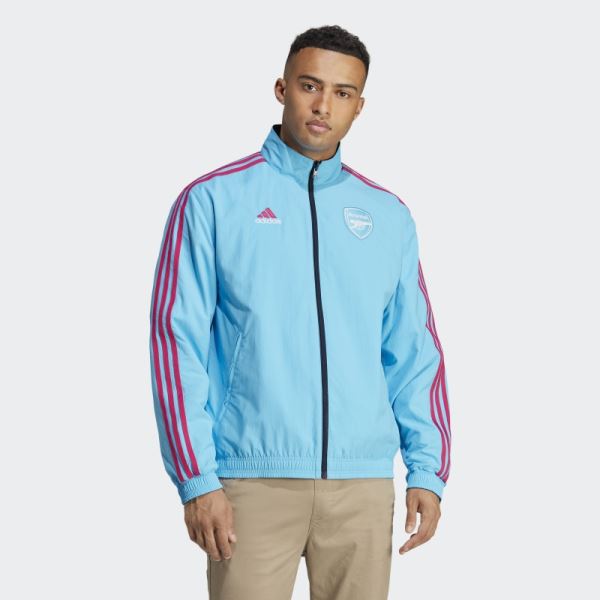 Adidas Arsenal Anthem Jacket Sky Rush