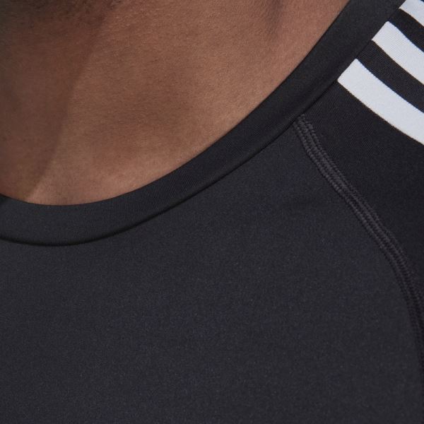 Adidas Techfit 3-Stripes Training Long Sleeve Tee Black