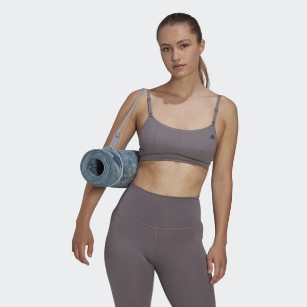 Adidas Yoga Studio Light-Support Bra Trace Grey