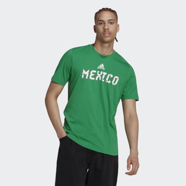 Green Adidas FIFA World Cup 2022 Mexico Tee