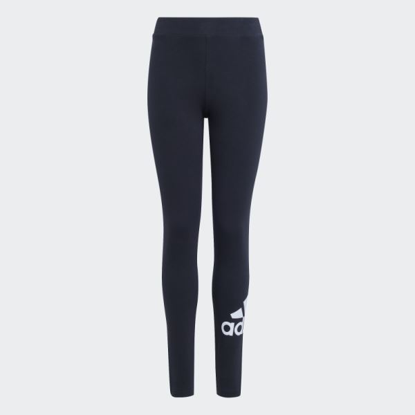 Essentials Big Logo Cotton Tights Adidas Black