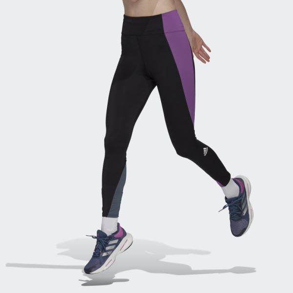 Adidas Own the Run Colorblock 7/8 Leggings Black