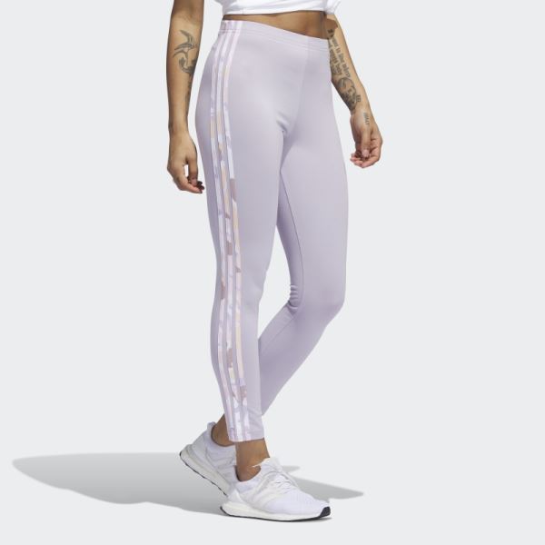 Silver Dawn Adidas Essentials 3-Stripes High-Waisted Single Jersey Leggings