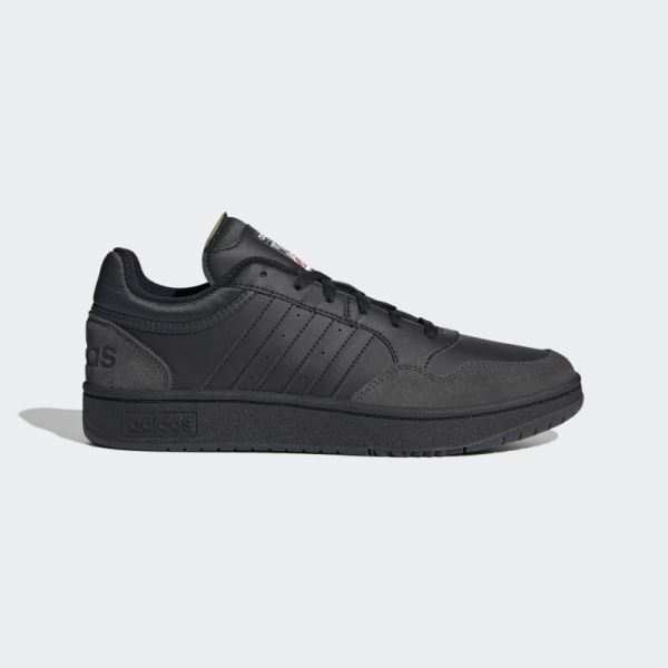 Black Adidas Hoops 3.0 Lifestyle Basketball Low Classic Vintage Shoes