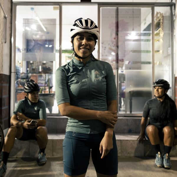 The Parley Short Sleeve Cycling Jersey Hazy Emerald Adidas