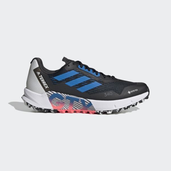 Adidas Terrex Agravic Flow 2.0 GORE-TEX Trail Running Shoes Blue Rush