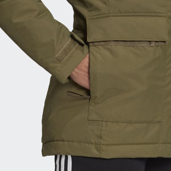 Utilitas Hooded Parka Adidas Olive