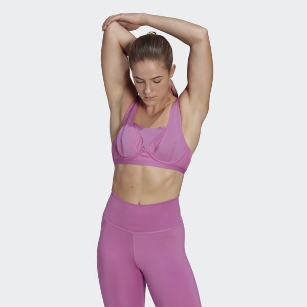 TLRD Impact Luxe Training High-Support Bra Lilac Adidas