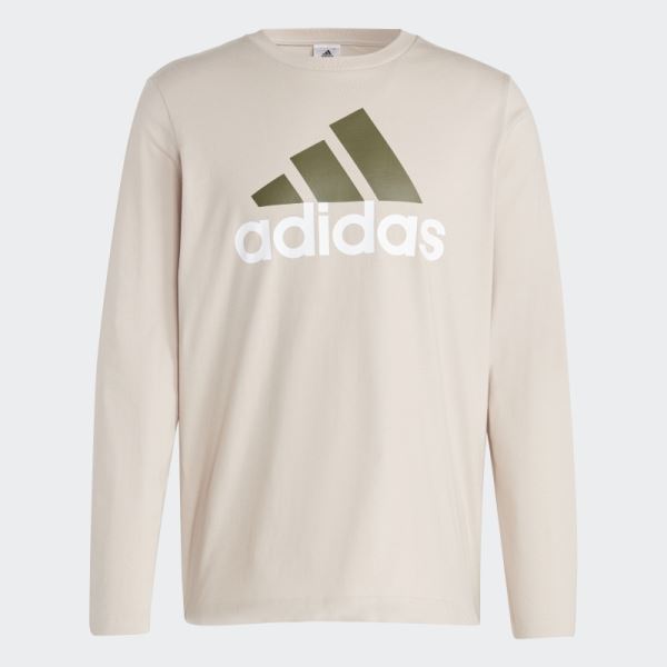 Essentials Long Sleeve Tee Adidas Taupe