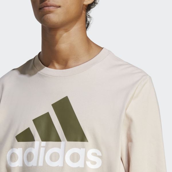 Essentials Long Sleeve Tee Adidas Taupe