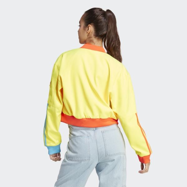 Kidcore Bomber Jacket Adidas Yellow