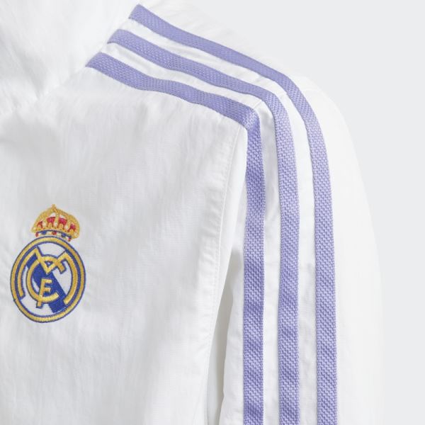 Adidas White Real Madrid Anthem Jacket