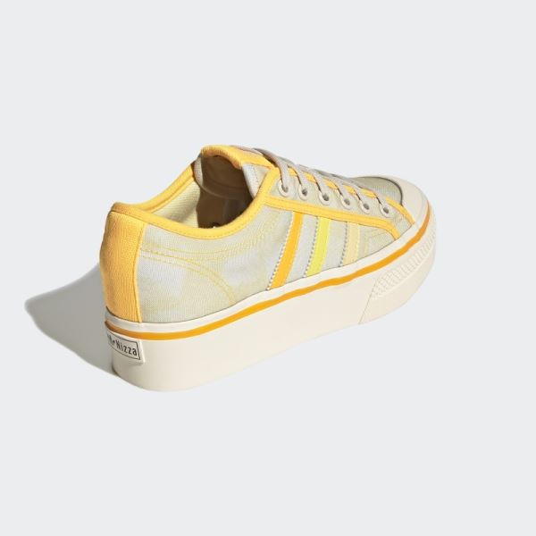 Nizza Platform Shoes Yellow Adidas