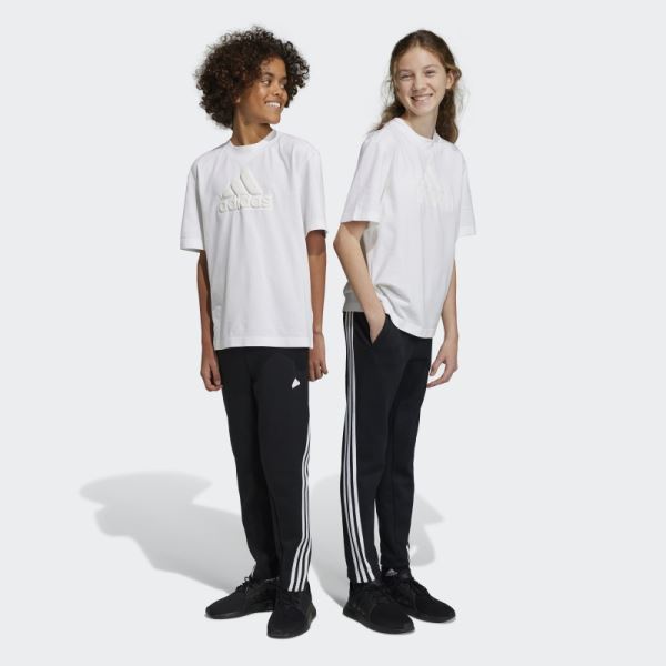 Adidas Black Future Icons 3-Stripes Ankle-Length Pants