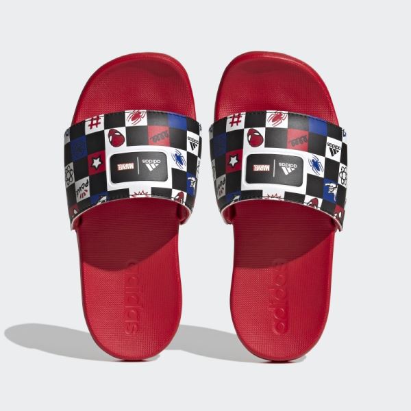 Adidas x Disney Adilette Comfort Spider-Man Slides Black