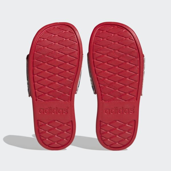 Adidas x Disney Adilette Comfort Spider-Man Slides Black