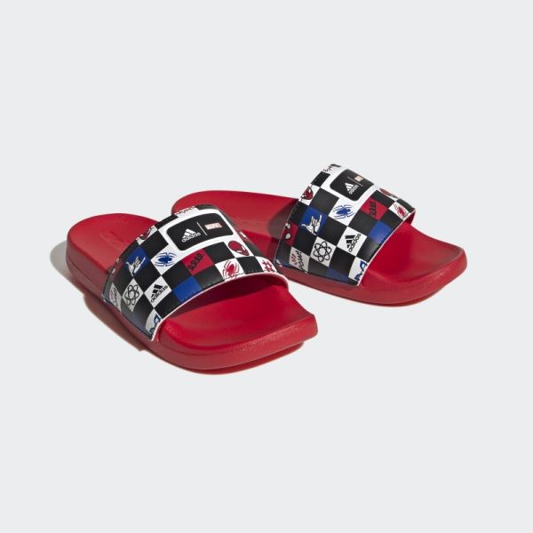 Adidas x Disney Adilette Comfort Spider-Man Slides Black