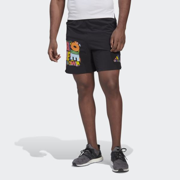 Black Adidas Kris Andrew Small Training Shorts