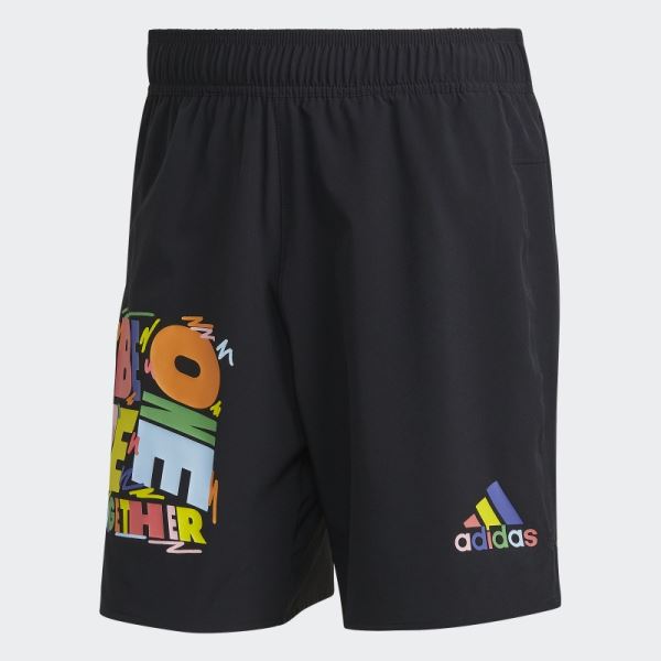 Black Adidas Kris Andrew Small Training Shorts