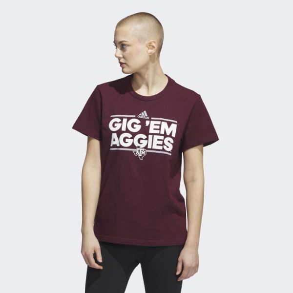 Playmaker Short Sleeve Tee Adidas Maroon