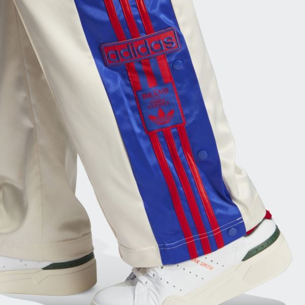 Adidas White Satin Adibreak Pants (Plus Size)