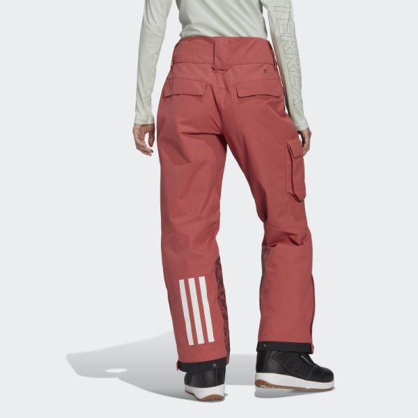 Red TERREX 3L POST-CONSUMER NYLON SNOW Tracksuit Bottoms Adidas