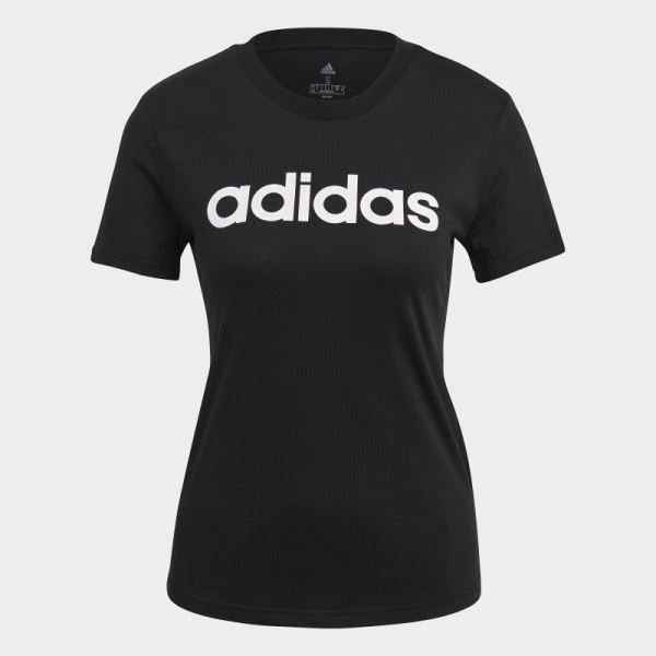 Essentials Slim Logo Tee Adidas Black