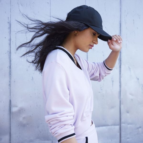 Adidas Cropped V-Neck Sweatshirt Pink