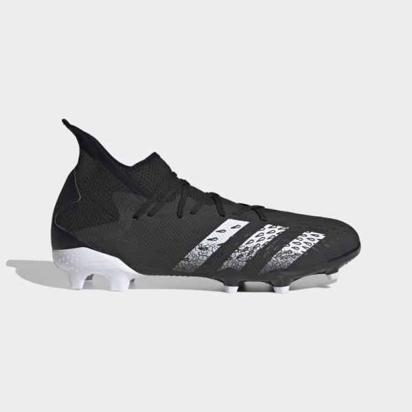 Black Predator Freak.3 Firm Ground Soccer Cleats Adidas