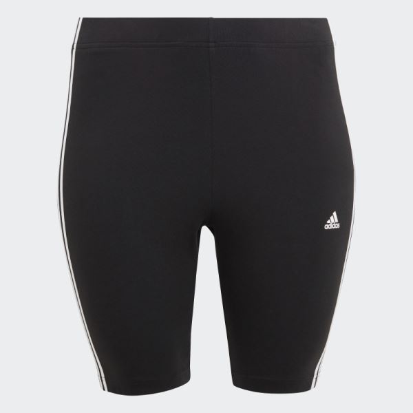 Adidas Essentials 3-Stripes Bike Shorts Black