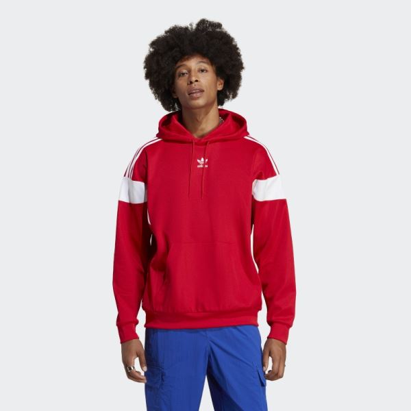 Adicolor Classics Cut Line Hoodie Scarlet Adidas