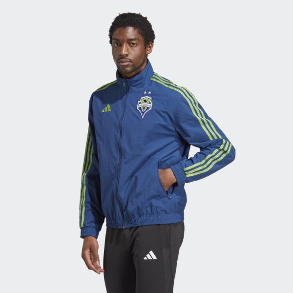 Adidas Seattle Sounders FC Anthem Jacket Mystery Blue