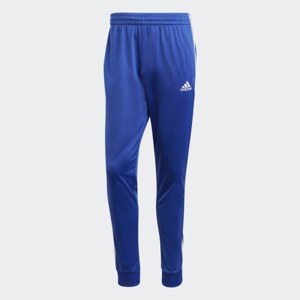 Blue Adidas Basic 3-Stripes Tricot Tracksuit