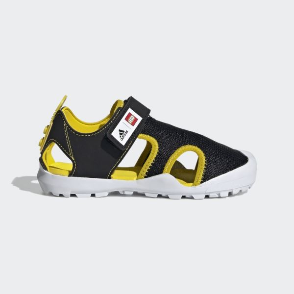 Black Adidas Captain Toey x LEGO Sandals Hot