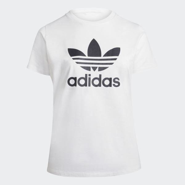 Adicolor Classics Trefoil Tee (Plus Size) White Adidas