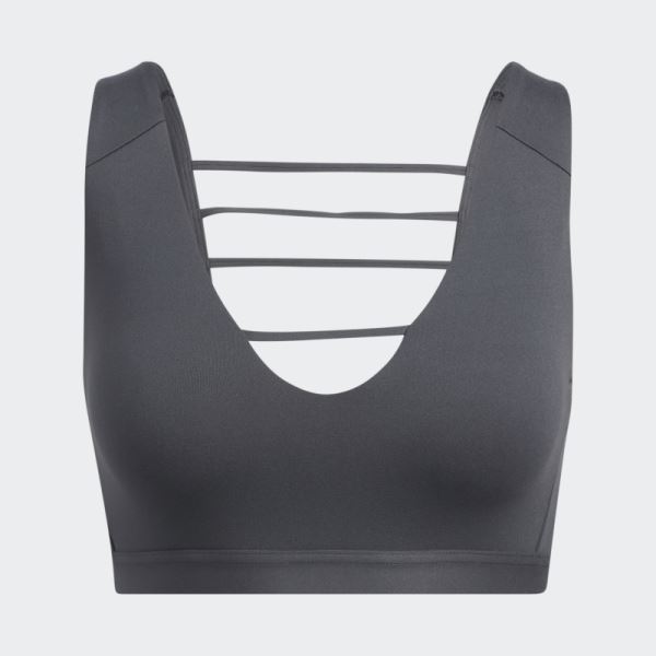 Carbon Yoga Studio Luxe Light-Support Bra Adidas