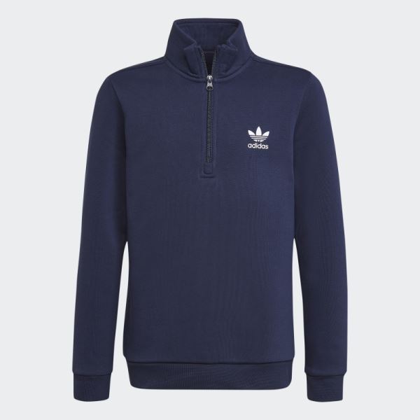 Adicolor Half-Zip Sweatshirt Night Indigo Adidas