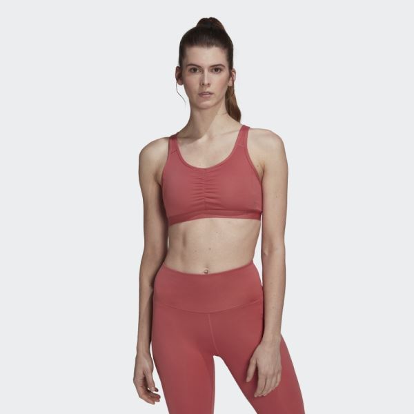 Coreessentials Medium-Support Bra Adidas Red