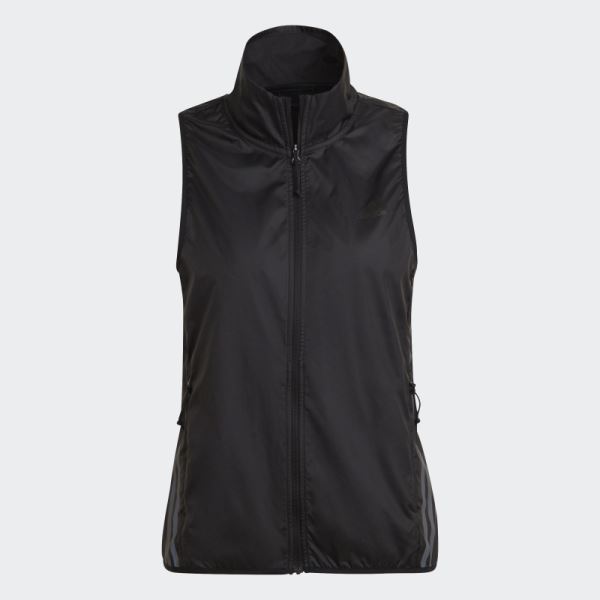 Run Icon 3-Stripes Running Gilet Adidas Black