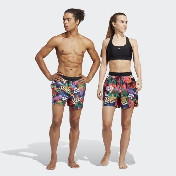 Black Adidas x Farm Swim Shorts (Gender Neutral) Hot