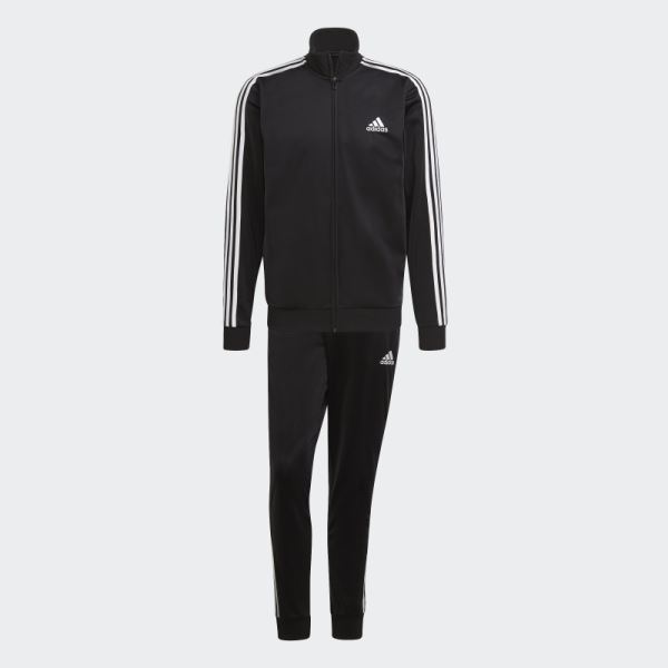 Adidas Essentials 3-Stripes Track Suit White