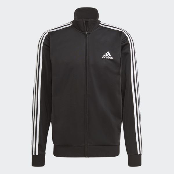 Adidas Primegreen Essentials 3-Stripes Track Suit Black