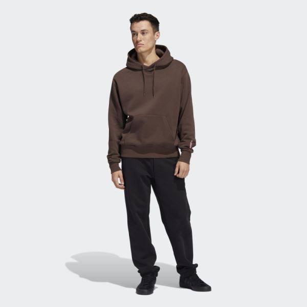 Adidas Brown Shmoofoil Painted Hoodie (Gender Neutral)