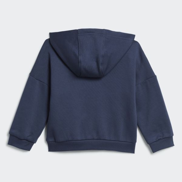 Fleece Track Suit Navy Adidas