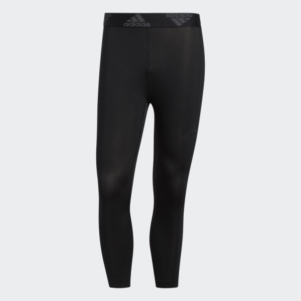 Adidas Techfit 3/4 3-Stripes Tights Black