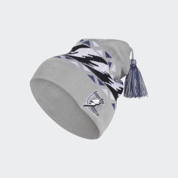 Grey Adidas Lightning Reverse Retro Beanie