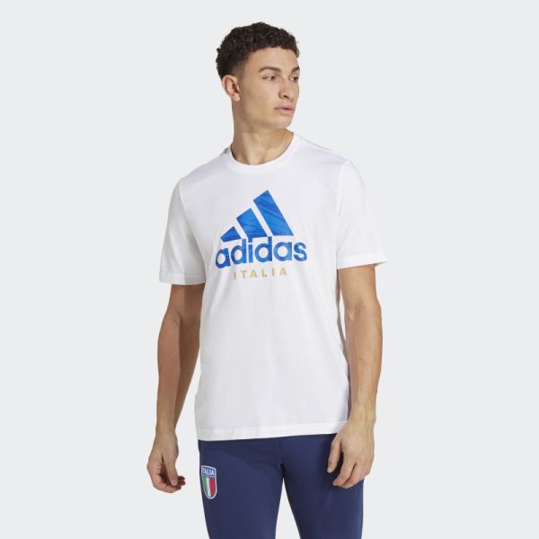 Italy Graphic Tee White Adidas