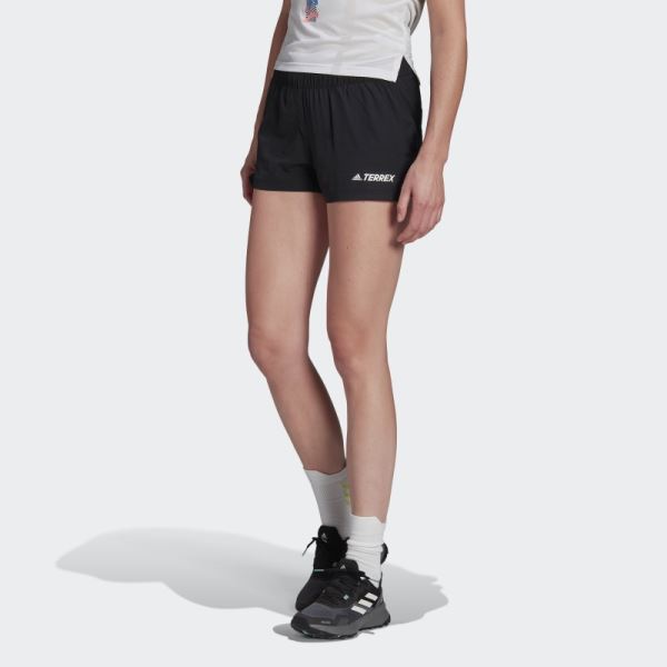 Black Terrex Trail Running Shorts Adidas