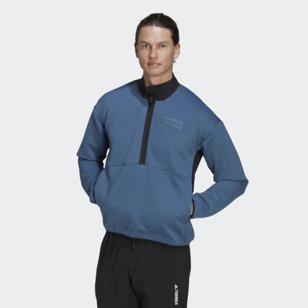 Steel Terrex Hike Half-Zip Fleece Adidas