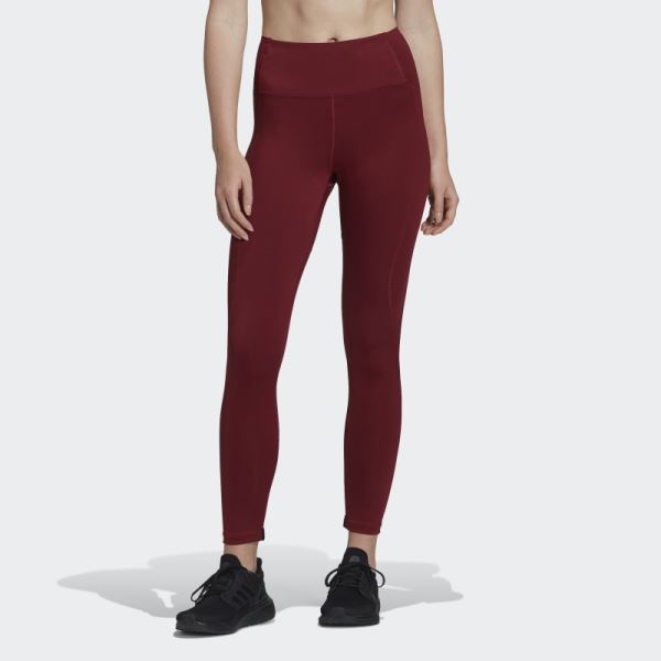 Adidas Noble Maroon Karlie Kloss Run Tights